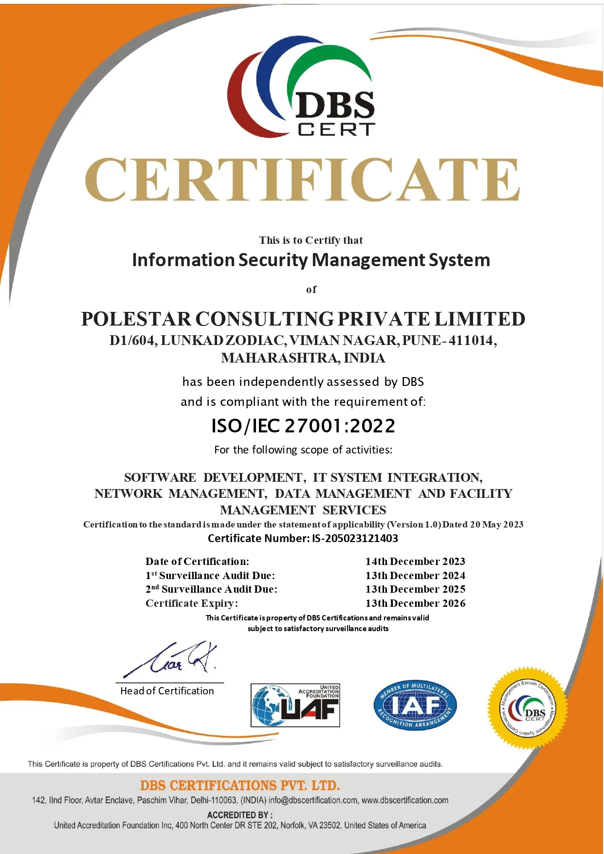 Certification 2